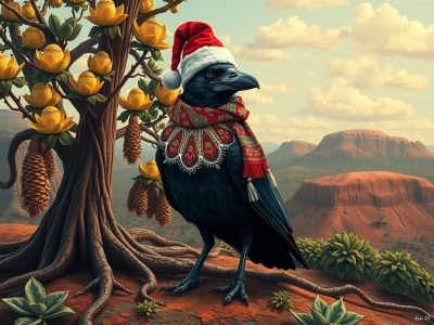 Christmas crow